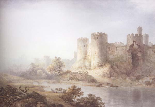 James Holworthy Castle on the edge of a river (mk47) oil painting picture